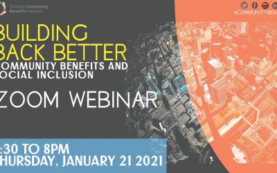 Leaning into 2021: Rebuilding Better Through Community Benefits