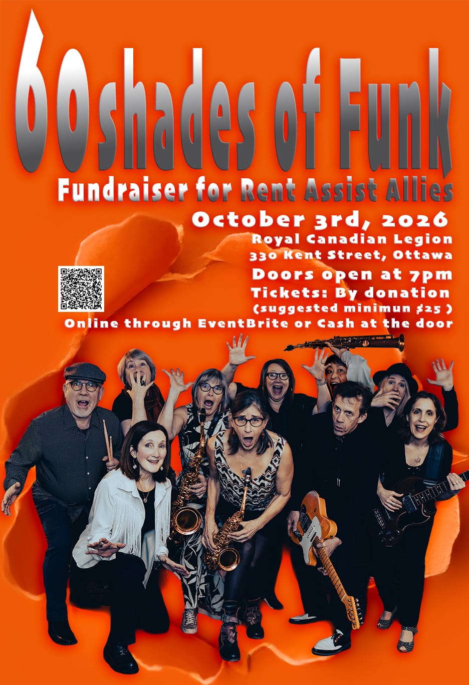 Invitation to a fundraising event for Rent Assist Allies